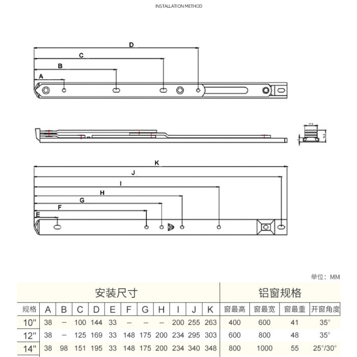 不锈钢滑撑-四连杆铰链_12 不锈钢滑撑-四连杆铰链_12